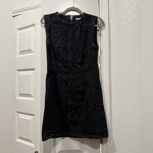 Abercrombie Black Sleeveless Denim Dress
